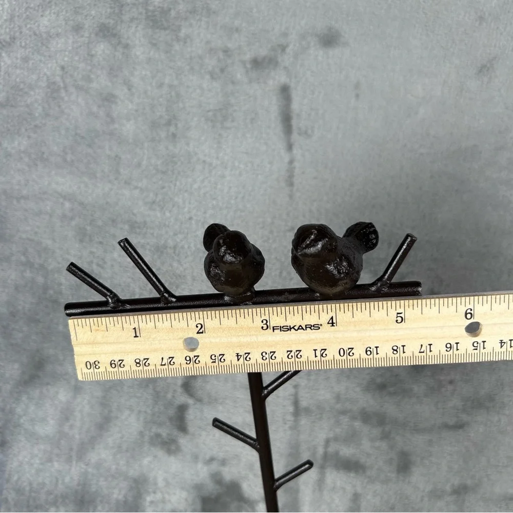 Cast Metal‎ Jewelry Stand Birds in a Tree   Organizer Stand & Dish Chain Display